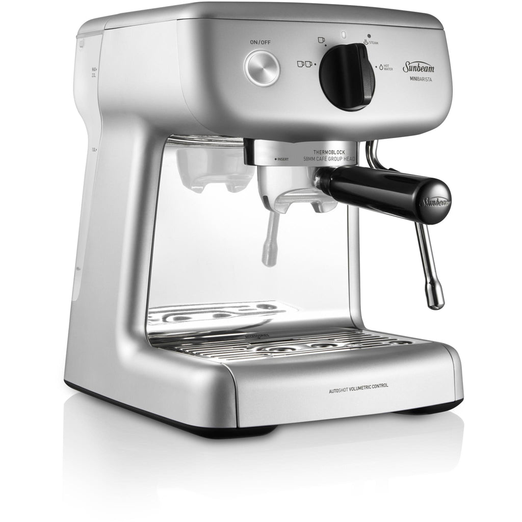 Sunbeam Mini Barista Espresso Machine (Silver) JB HiFi