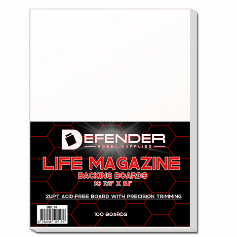 Defender Life Magazine Backing Boards 10 7/8" × 14"