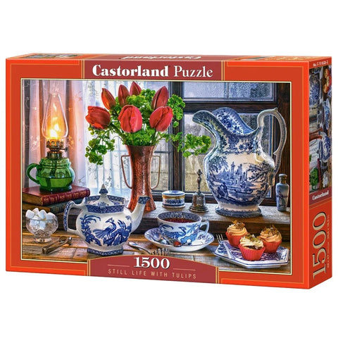 Castorland 1500-Pieces Still Life With Tulips Puzzle