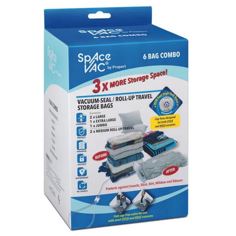 Space Vac Vacuum Storage Compression Bags [6 Pack]