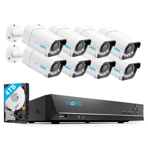 Reolink 16-Channel PoE 4K Security Camera System CCTV with 5X Optical Zoom