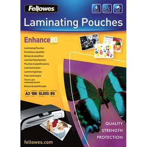 Fellowes Imagelast Laminating Pouch Gloss 80 Micron A3 Clear (Pack 100)