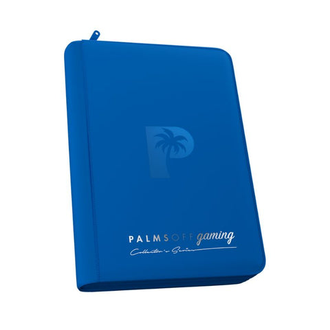 Palms Off Gaming Collector's Series 4 Pocket Zip Trading Card Binder - Blue