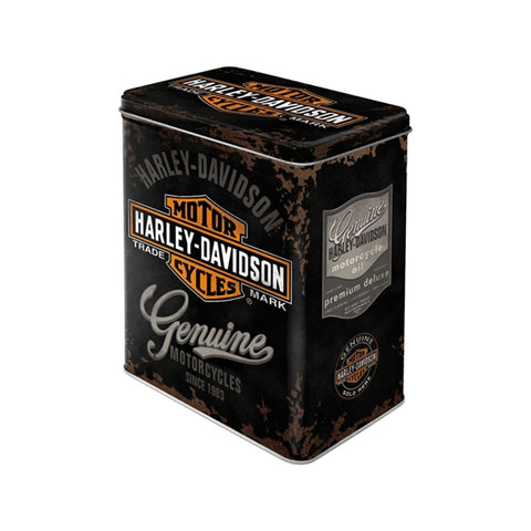 Nostalgic-Art Tin Harley Davidson 10x14x20cm Large Storage Box