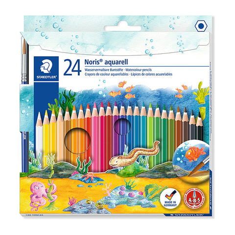 Staedtler Noris Club Aquarell Watercolour Pencils (Assorted) [Box 24]