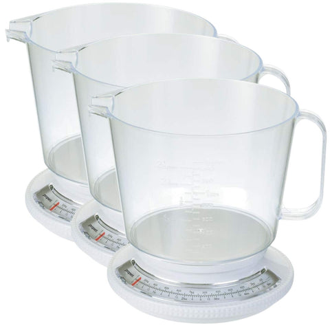 Propert Kitchen Scale with Jug 2.2kg Capacity (Dishwasher Safe) – 3 Pack