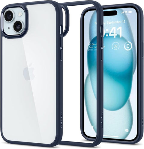 SPIGEN Ultra Hybrid Crystal Case for iPhone 15 Plus (Navy Blue)