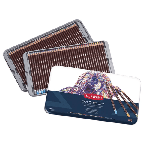 Derwent Coloursoft Colour Pencil (Assorted) [Tin 72]