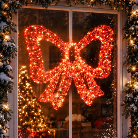 Lexi Lighting 3D Red Lit Bow - Large