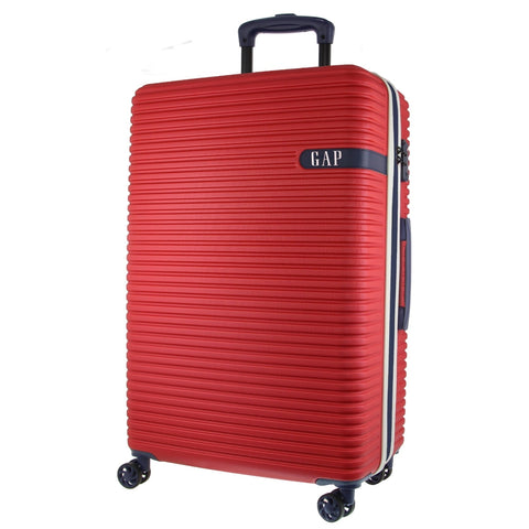 GAP Hard-Shell 4-Wheel Suitcase TSA Lock Medium Luggage 67cm Red