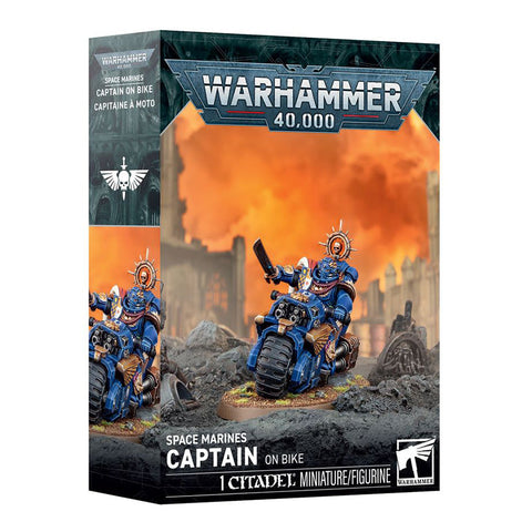 Games Workshop Warhammer 40K Space Marines Captain on Bike
