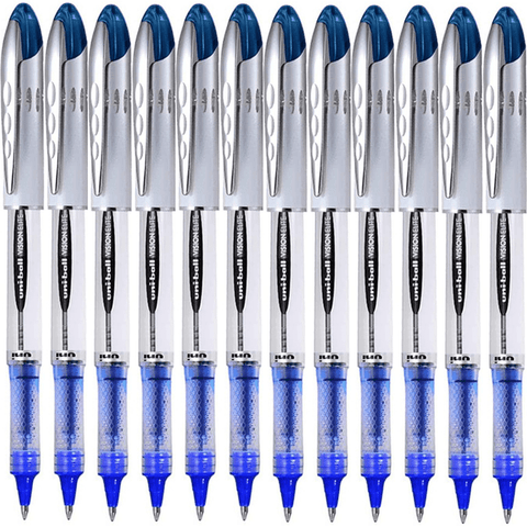 Uni-Ball UB-200 Vision Elite Rollerball Pen Fine 0.8mm (Blue) [Box 12 Bulk]