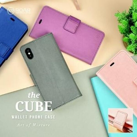 Roar Rich Diary [The Cube] Wallet Case for iPhone 15 Pro Max (Pink)