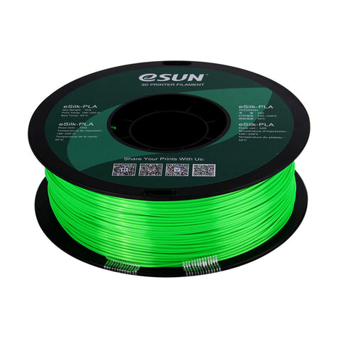 eSun Silk PLA 3D Print Filament 1.75mm 1kg - Green