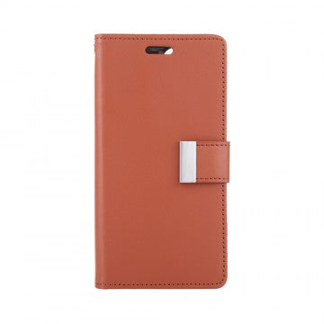 Goospery Rich Diary case for iPhone 14 Plus (Brown)