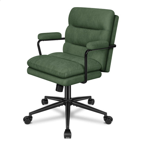 ALFORDSON Office Chair Ergonomic Executive Computer Work Seat Chenille (Green)
