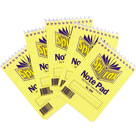 Spirax 560 Notebook Spiral Bound Top Opening 96 Page 112x77mm Pack 5