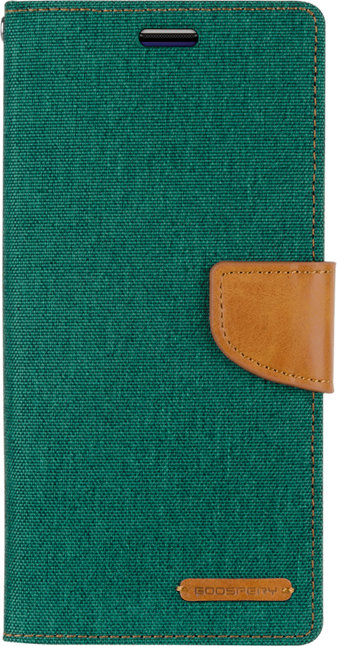 Goospery Canvas Diary For Galaxy A21S - Green