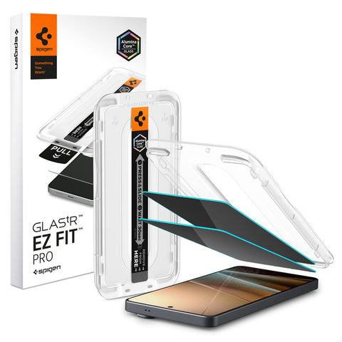 Spigen Galaxy S26 GLAS.tR EZ Fit Pro Privacy 2PCS Screen Protector (Black)