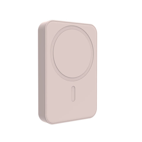 Laser 5000mAh Magnetic Power Bank – Slim Design (Transcendent Pink)