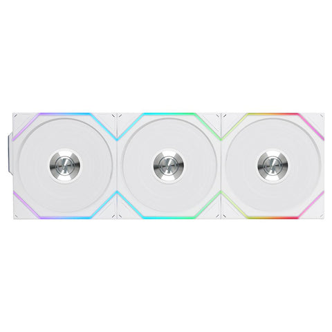 Lian Li Uni Fan TL Wireless 120mm Reverse Blade Fan White - 3 Pack (12RTL1W3W)
