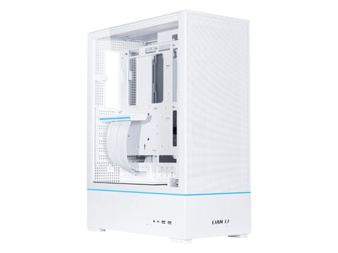 Lian Li SUP01 Stand-up Platform Tempered Glass Small Tower Case - White