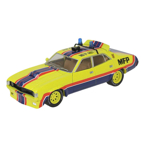 DDA 1:24 Sfragismeno Ford Falcon XA MFP Interceptor Yellow Diecast Model Car