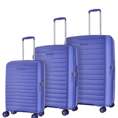 Rock Palma 3 Pce Set Lightweight Hardsided Suitcase - Lavender