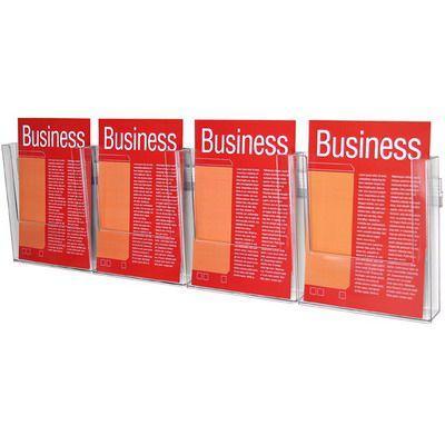 Esselte Brochure Holder Wall System 1 Tier 4 X A4
