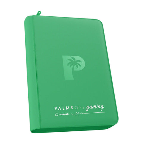 Palms Off Gaming Collector's Series 4 Pocket Zip Trading Card Binder - GREEN