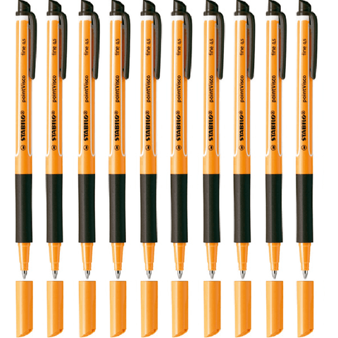 Stabilo Point Visco Rollerball Pen Fine 0.5mm (Black) [Box 10]