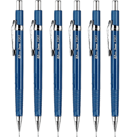 Pentel 207 Mechanical Drafting Pencil Pacer Premium Metal Tip 0.7mm [Pentel 6]