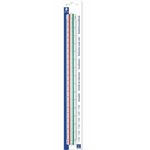 Staedtler 561 Mars Triangular Reduction Scale Ruler 30cm 4BK