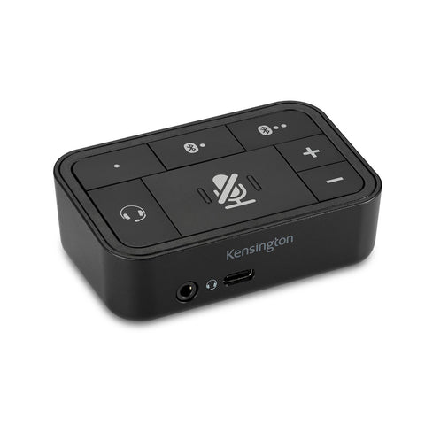 Kensington Universal 3-in-1 Pro Audio Headset Switch For Laptop/Computer Black
