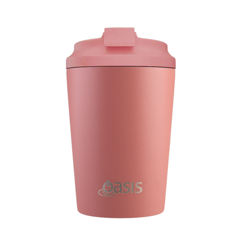 Oasis Ceramic Lined Stainless Steel Double Wall Coffee Cup 360ml - Auburn