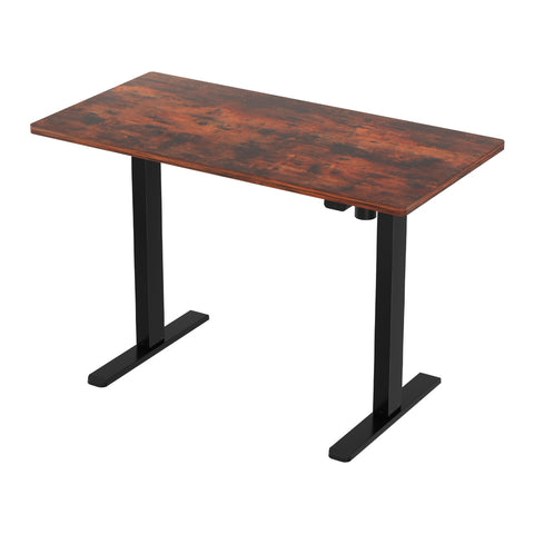 Artiss Standing Desk Motorised Rustic Brown 140CM