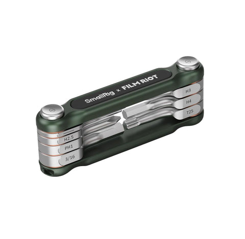 SmallRig x FILM RIOT 7-in-1 Folding Wrench Green