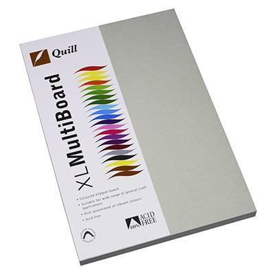Quill XL Multiboard Paper 210GSM A4 Pack 50 (Grey)