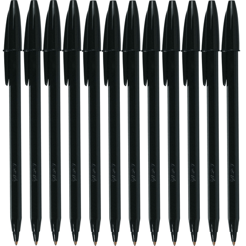 Bic Economy Ballpoint Pens Medium Nib (Black) [Box 12]
