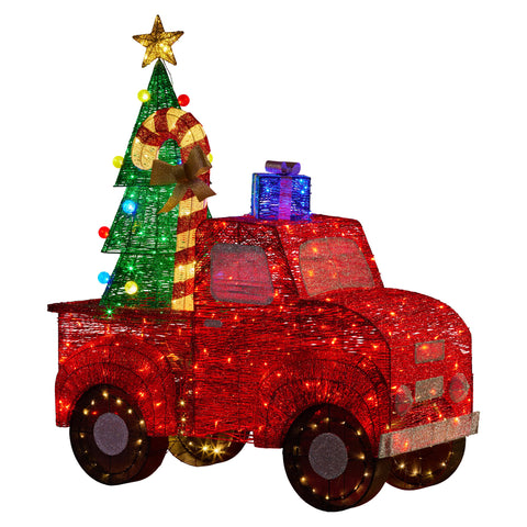 Christabelle 1.4m Christmas Tree Truck LED Decoration