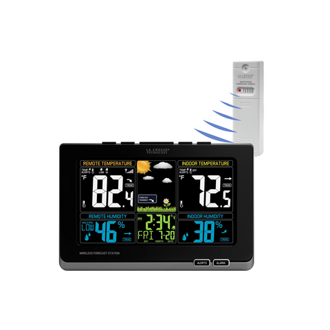 La Crosse Wireless Color Weather Station 308-1414MBV2-INT (Black)