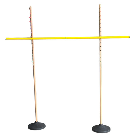 Jenjo Games Wooden Limbo Set with Rubber Legs & Plastic Pole - 158cm