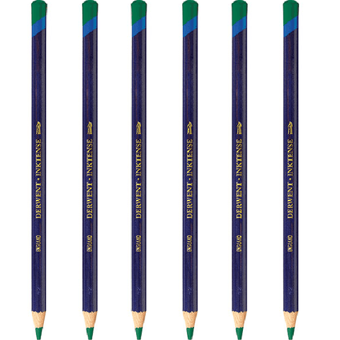 Derwent Inktense Pencil Field Green 1500 Pack 6
