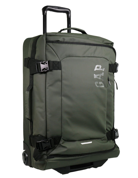 GAP Travel Large Soft Shell Suitcase Lockable Trolley Luggage 43x73cm Khaki