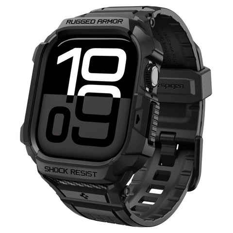 Spigen Apple Watch 10/11 42mm Rugged Armor Pro 2 Band Case (Black)