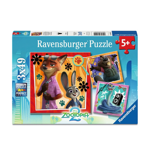 Ravensburger Puzzle 3x49pc - Disney Zootopia 2 A New Mission