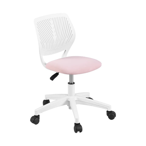 Artiss Ergonomic Office Chair Armless Study Chair Height Adjustable Pink