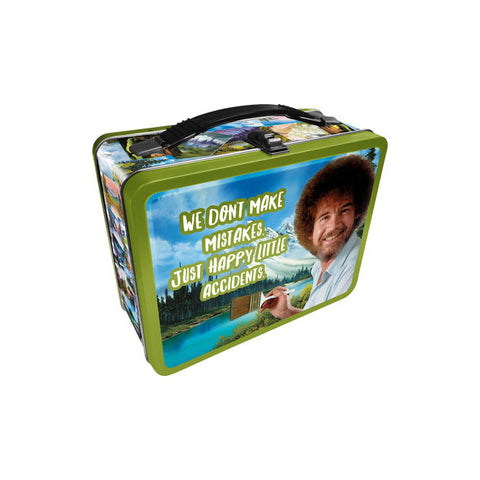 Aquarius Bob Ross 22cm Happy Accidents Carry All Tin Box Container with Handle