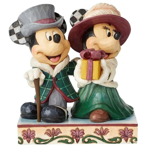 Jim Shore Disney Traditions - Mickey and Minnie Victorian Elegant Excursion Figurine