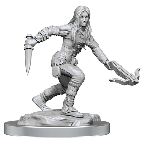 Wizkids D&D Nolzurs Marvelous Unpainted Miniatures Half-Elf Rogue Female